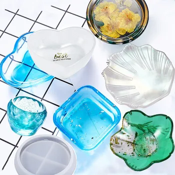

SNASAN small plate Resin Silicone Mould Jewelry Making DIY mould tool UV epoxy resin storage dish box Ornaments