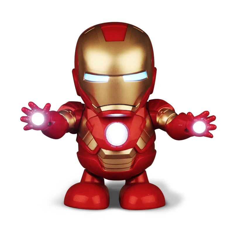 juguete iron man bailando
