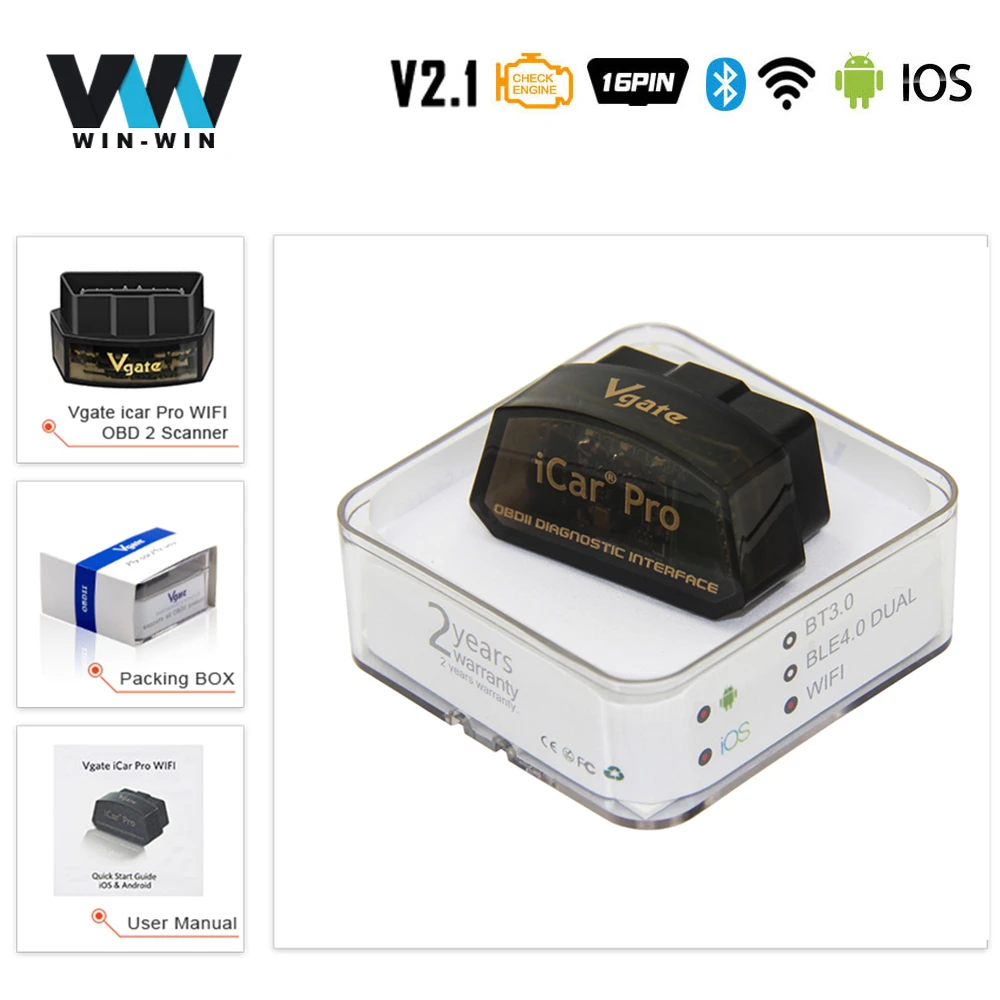 Computerspelletjes spelen verraad gedragen Vgate Icar Pro Elm 327 Obd2 Scanner Bluetooth 4.0 Wifi For Android/ios Obd  Car Diagnostic Auto Tool Elm327 V2.1 Easydiag Pk V1.5 - Code Readers & Scan  Tools - AliExpress