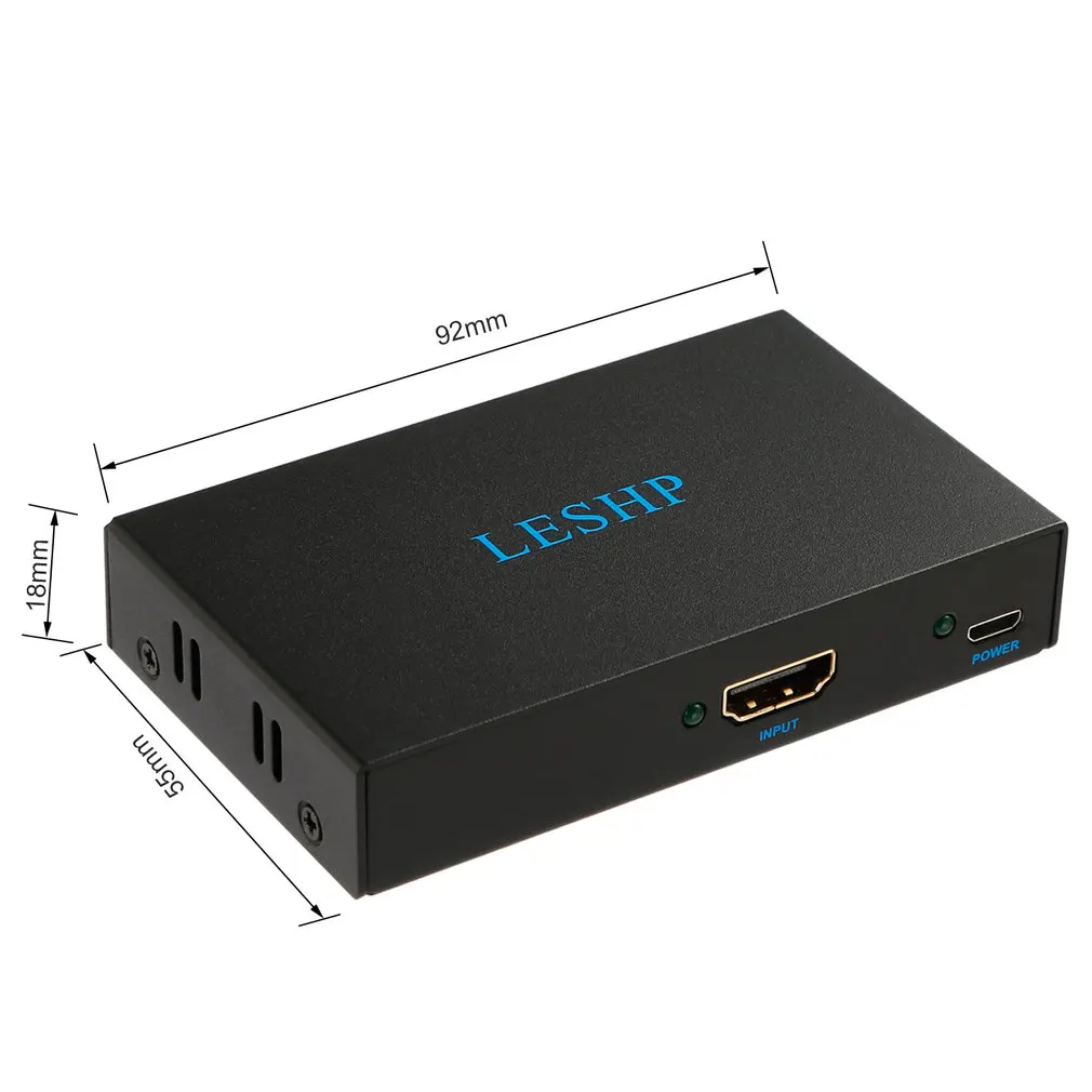 LESHP черный порт подключи и работай с низким энергопотреблением 4K HDMI коммутатор 1 в