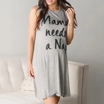 

Fashion Women's maternity dresses Polyester O-neck Print Round Neck Sleeveless Casual Dress Purchasing Free shipping H4