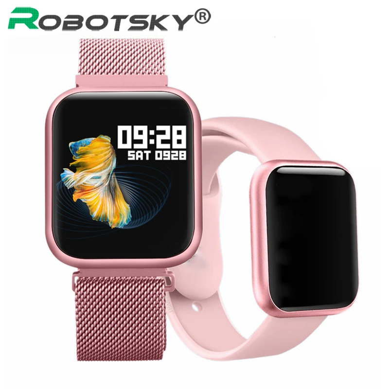 Умные часы P80 для мужчин и женщин модные спортивные водонепроницаемые умные IP68 с