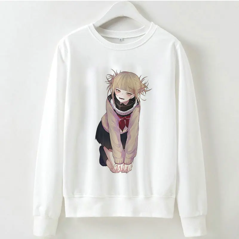 Toga Himiko толстовки Толстовка Осень Зима My Hero Academy аниме с длинными рукавами Kpop Vogue Harajuku Ahegao мультфильм печати женщин - Цвет: 2268