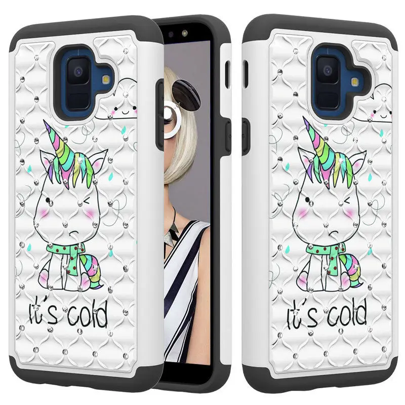 

Soft Silicon Cover For Samsung Galaxy A6 2018 Luxury Armor Shockproof Phone Case For Samsung A 6 2018 Colored Painted Case Cover