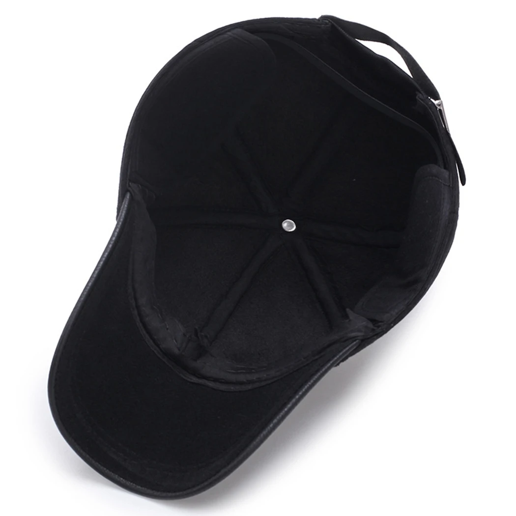 Мужская теплая ушанка, зимняя шапка Осенняя хлопковая бейсболка s регулируемая бейсболка для папы Мужская бейсболка кепка кость