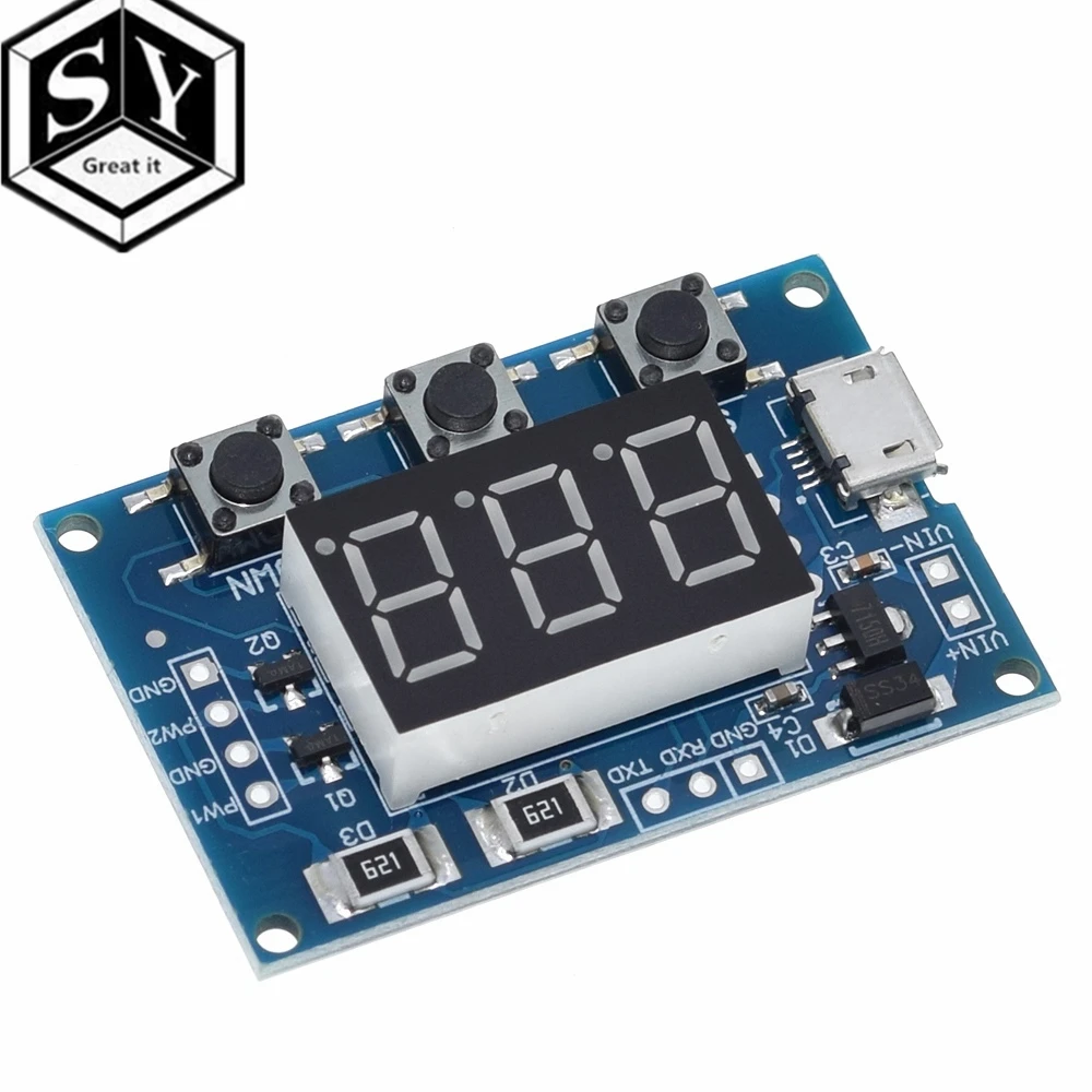 Dual Way Digital LED Duty Cycle Pulse Frequency Board Module  (3)