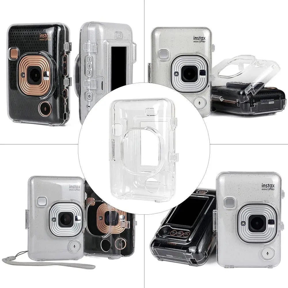 

Mini Retro Style PU Leather Travel Waterproof Case Replacement For Fujifilm Instax Liplay Hybrid Instant Camera With Shoulder
