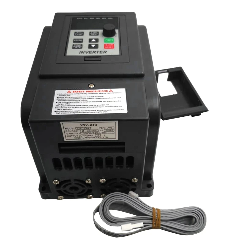 

Inverter AT4 2.2KW 1P-220V in and Output Real 3P-380V Out Household Electric Input and Three-Phase 380V Output VFD