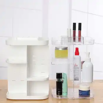 

360 Rotating Acrylic Cosmetic Makeup Organizer DIY Detachable Rangement Multilayer Adjustable Makeup Storage Holder Rack