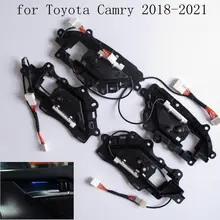 

Car Interior LED Decorative Light Center Console Atmosphere Light Blue For Toyota Camry 2018 2019 2020 2021 Accessories