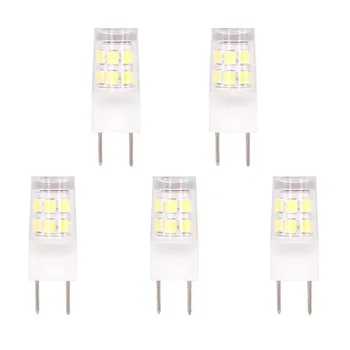 

5pcs 2W G8 LED Bulb Light 110V 120V 2835 SMD LEDs Lamp 20W Halogen Bulb Replacement warm white pure white