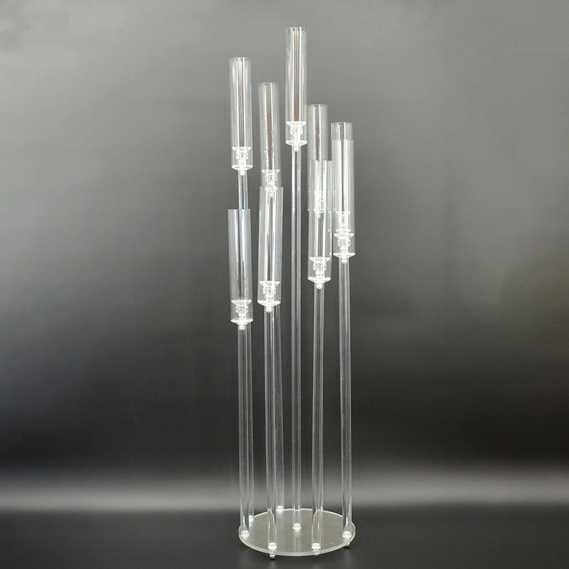 10 Set Acrylic Candelabra All Clear Candle Holders Wedding Candlesticks