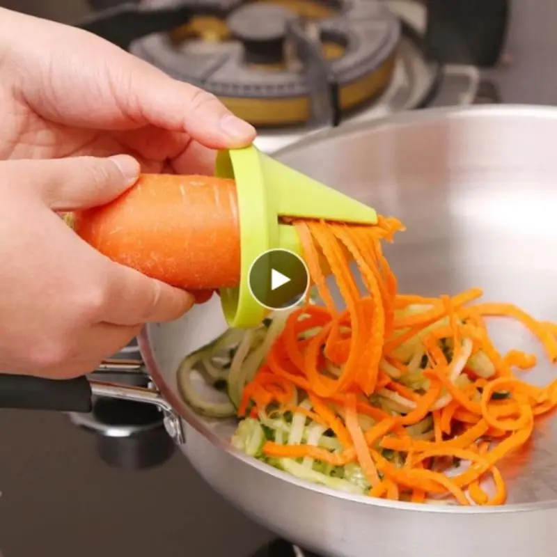 Multi-function Vegetable Fruit Rotating Slicer Kitchen Filar Cutting Wire Device Manual Potato Spiral Cone Rotating Shred Tools