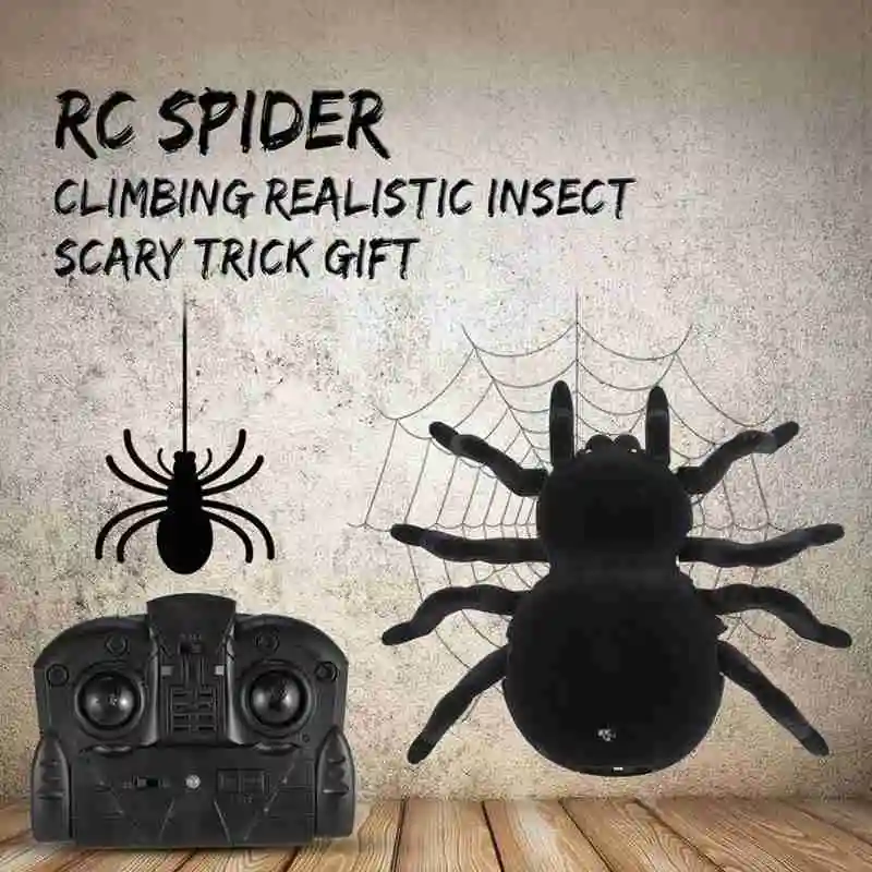 Climbing Spider Remote Control Toys Infrared RC Tarantula Kid Gift Fun Halloween Creepy Spider Simulation Joke Scary Trick Climbing Spider Remote Control Toys Infrared RC Tarantula Kid Gift Fun Halloween Creepy Spider Simulation Joke Scary Trick