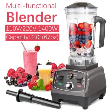 

Kitchen Blender Adjustable Speed Food Mixer Electric Soybean Milk Fruit Juicer Mixer Food Processor Kitchen Tools 1400W 2.0L