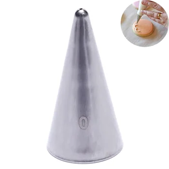 

0.75mm Stainless Steel Cream Icing Piping Nozzles Fondant Baking Tools Cake Decoration Pastry Tips Icing Nozzles #0