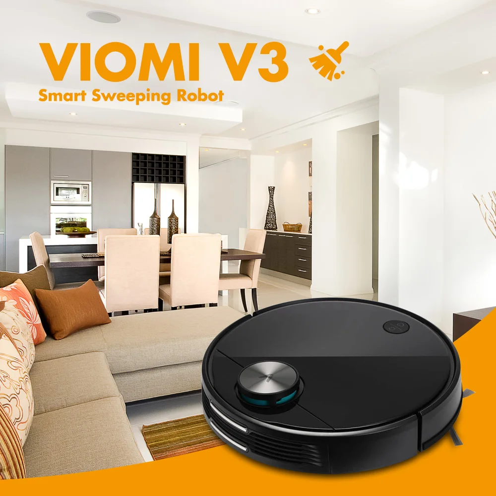 VIOMI V3 робот-пылесос 2600Pa всасывание LDS Лазерная навигационное оборудование для