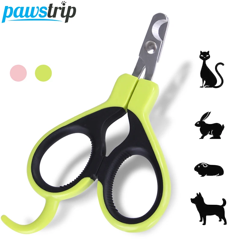 Cortador de garras para uñas de mascotas, tijeras para aseo de acero inoxidable, cortauñas para gatos, cortauñas para perros, suministros para uñas, 1 ud.