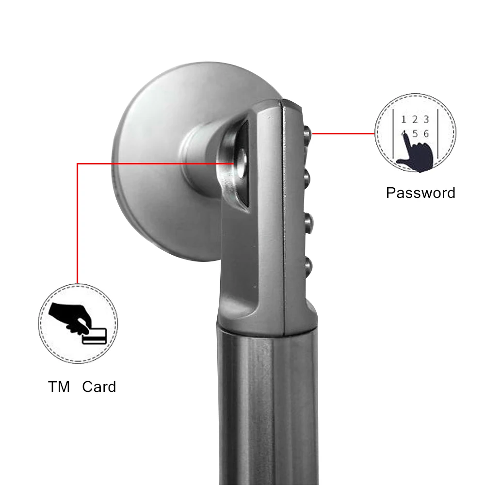 Дистанционный Замок без ключа механический дверной замок электронный умный дверной замок цилиндр разблокировка по коду TM карта правая левая рукоятка Тип