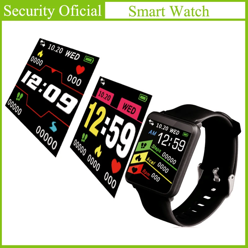 

Multiple Colour Smart Watches New Sport Men Women Student Touch Screen IP67 Waterproof Heart Rate Blood Pressure Sleep Detection
