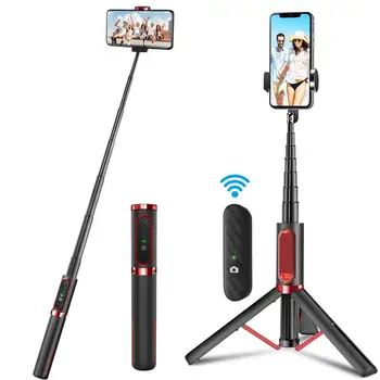 

Bluetooth Selfie Stick with Tripod For Phone Extendable Monopod stand Stabilizer cellphone for Iphone 12 Samsung Huawei