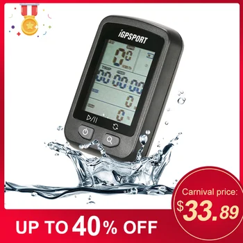 

iGPSPORT Rechargeable IPX6 Waterproof Auto Backlight Screen Bike Cycling Cycle Bicycle GPS Computer Odometer with Mount