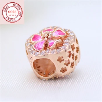 

TIF 100% 925 sterling silver DIY beads suitable for original Pandor charm bracelet jewelry