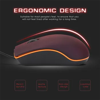 

Factory Wholesale Computer Mouse Portable Slim Office Mouse Wired Laptop Mouse Easy To Carry Travel Mouse Computer Accessories