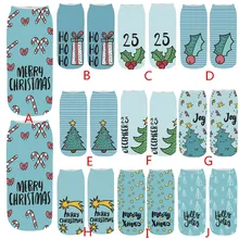 Женские повседневные рождественские носки женские зимние носки теплые носки женские рождественские носки с 3D рисунком снеговика T809