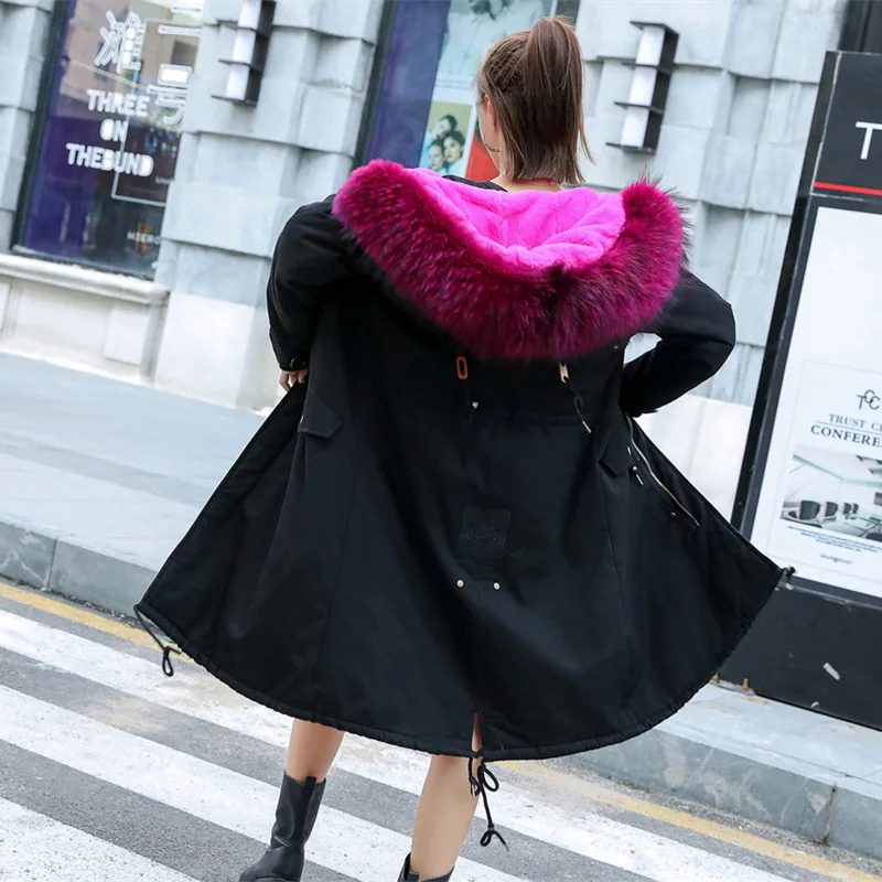 

Photo Shoot 2018 New Style Thick Cotton-padded Clothes Winter Medium-length down Jacket Cotton-padded Clothes Coat Women's Korea