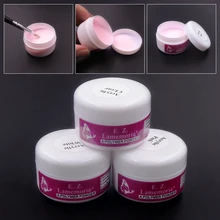 10 мл акриловый порошок, кристалл, полимер для ногтей, белый/прозрачный/Розовый, для наращивания ногтей, инструменты для создания накладных насадок, украшения для ногтей