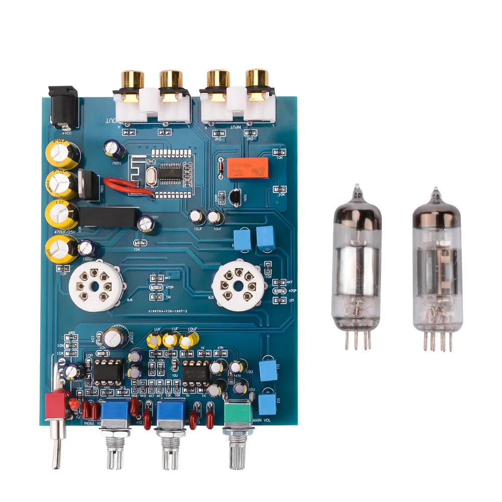  AIYIMA Bluetooth 6J5 Tube Preamplifier Tone Board NE5532 Preamp Amplifier Tone Board with Bass Treb