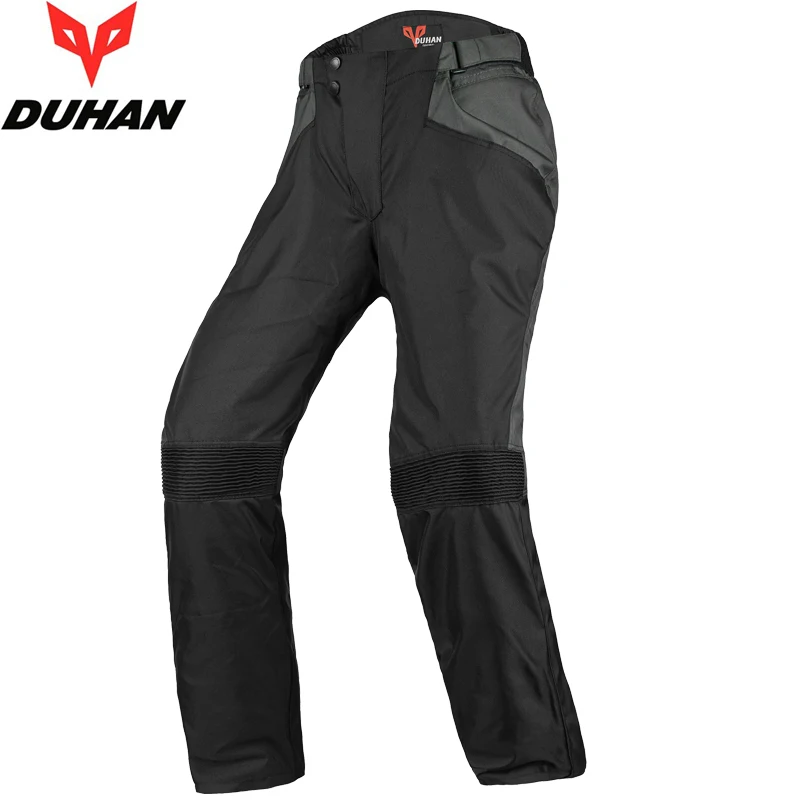 

2018 Winter oxford DUHAN DK015 with warm lining ,men's motorcycle pants with armor, Moto motocross trousers M L XL XXL black
