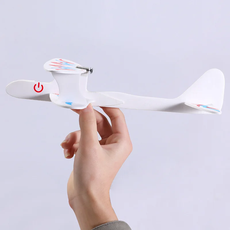 

DIY Paper Power Toy Charging Motor Electric Gliding Paper Airplane Electric Hand-Tossed Model Plane Toy