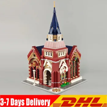 

DG2001 New Creator Series The Union Church Model Building Blocks Set Classic MOC Street View Architecture Toys for Children