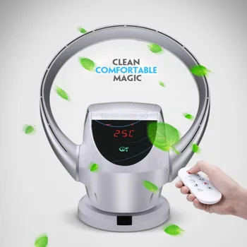 

New Remote Control Super Silent Vaneless Floor Fan Office Desktop Household Wall-mounted Fan Direct Sales Air Conditioner