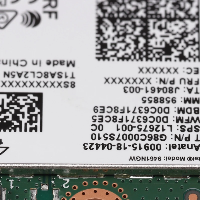Двухдиапазонный беспроводной AC 9461 для Intel 9461NGW 802.11Ac NGFF ключ E 2,4G/5G WiFi карта Bluetooth 5,0