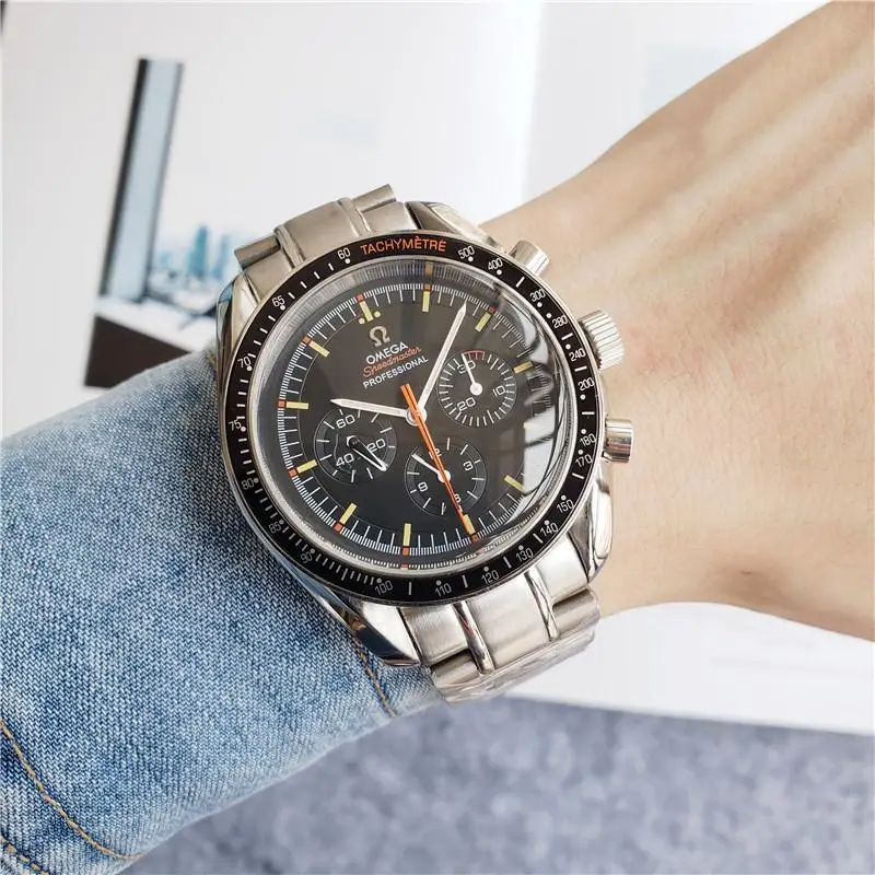 

Omega- Luxury Brand Ceramic Bezel Mens and wom Mechanical Automatic Movement 007Watch Designer Watches Wrist watches 002283
