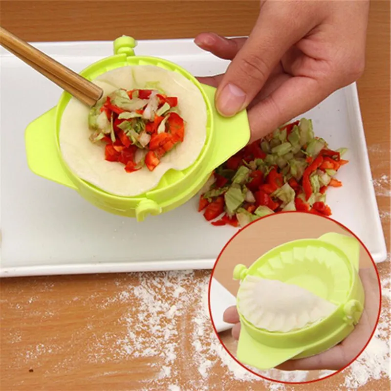 1PCS DIY Dumplings Tool High Quality Dumpling Jiaozi Maker Device Easy to make Dumpling Mold Clips Kitchen Accessories baking tool baking accessories dumpling maker