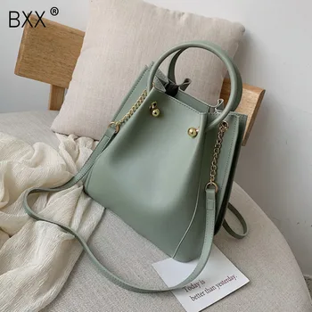 

[BXX] 2020 Summer Fashion Women PU Leather Handbags For Women High Capacity Shoulder Bags Famous Ladies Casual Travel Bag HN083
