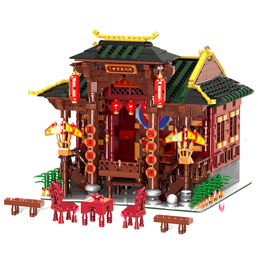 

DIY Figure Brick Toys MOC Small Particle Parking Apron Model With Light Building Block Set For Millennium Falcon Christmas Gift