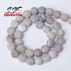 Natural Stone Beads Frost Purple Red Blue Black Gray Cracked Dream Fire Dragon Veins Agates Beads For Jewelry Making 15