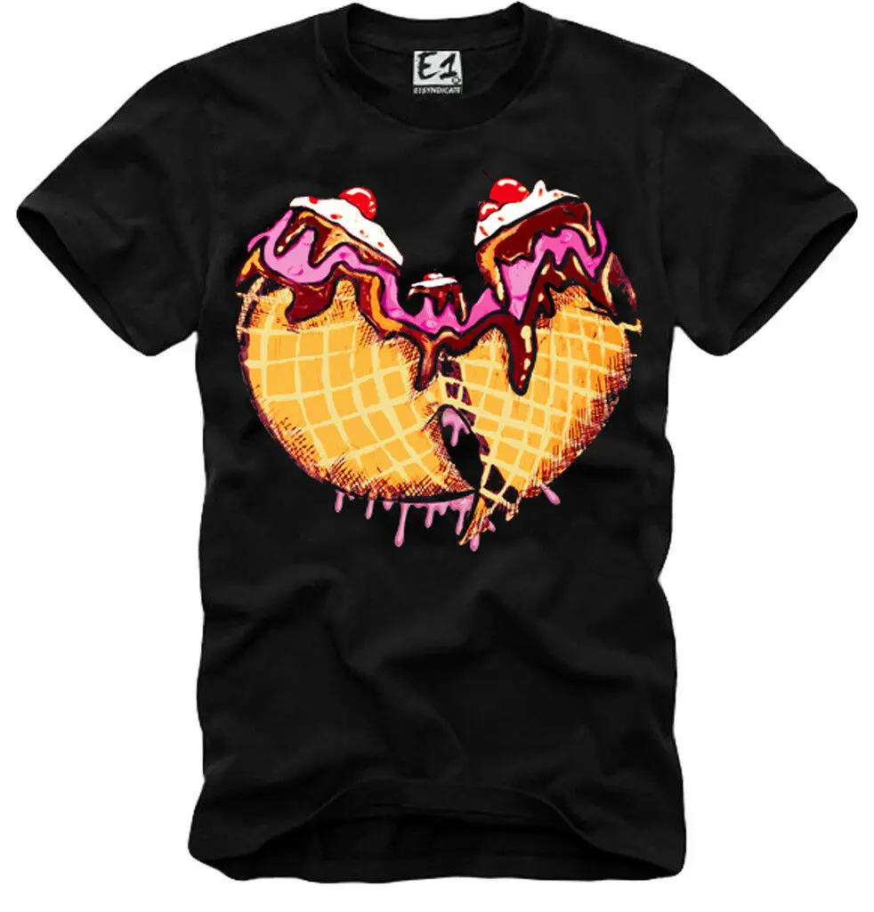 

E1SYNDICATE T SHIRT wu tan CLAN CREAM TEAM OL DIRTY BASTARD RZA METHOD MAN Men Short Sleeve Tee