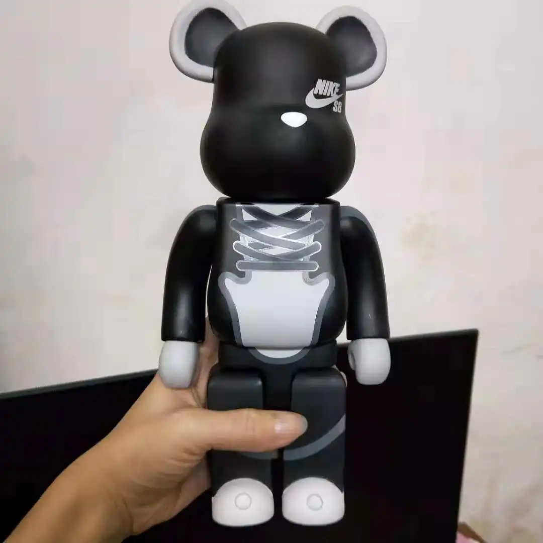 28cm Bearbrick 400% Violent Bear Building Block Trendy Play Decoration Vinyl Dolls Hand-Made Model Ornaments For Friend | Игрушки и