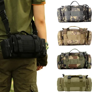

Military Waist Bag Pouch Backpack Tactical Waist Belt Molle Bag Multifunction Outdoor Camping Hiking Hunting Pouch 3P Chest Pack