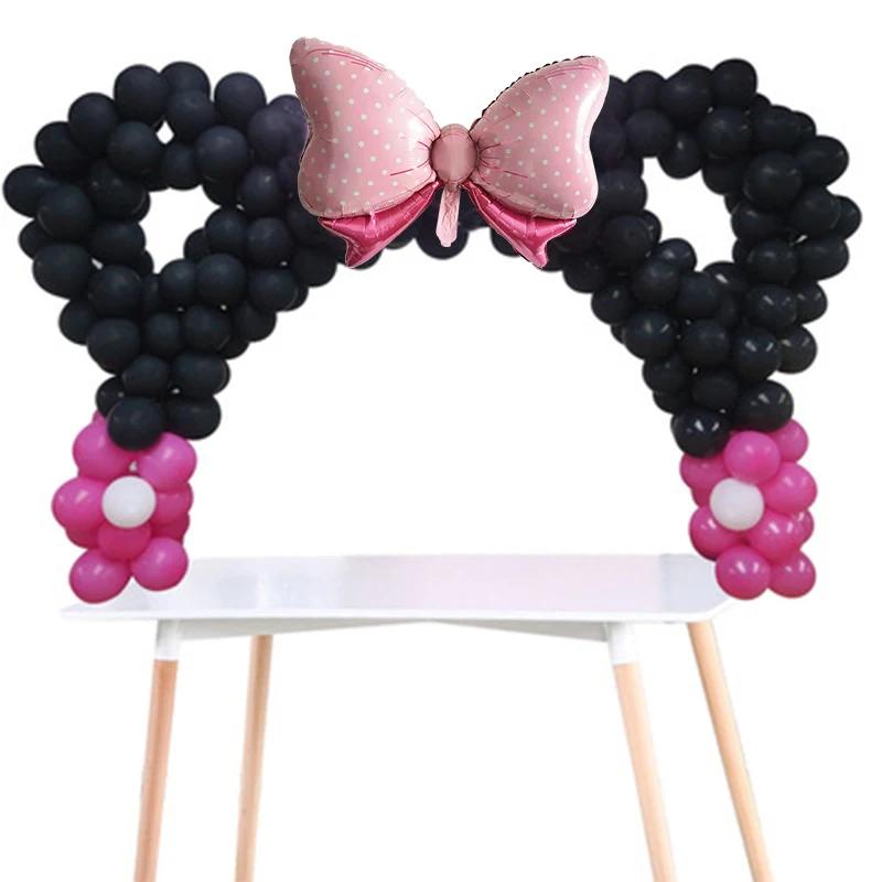 

226pc/Set Disney Minnie Mouse Theme Girl Birthday Party Decorations Baby Shower Party Decorations Kids Toys Ballon Supplies Set
