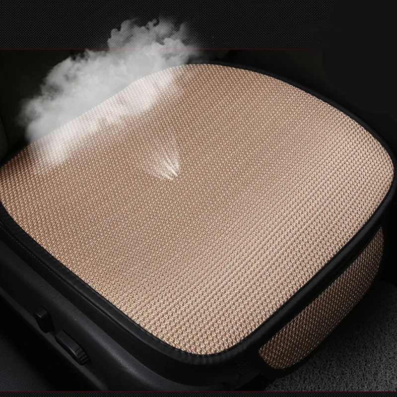 Car Seat Covers Summer Car Seat Cover Breathable Ice Silk Four Seasons Car Seat Cushion Protector Pad Front Pad for Most Cars