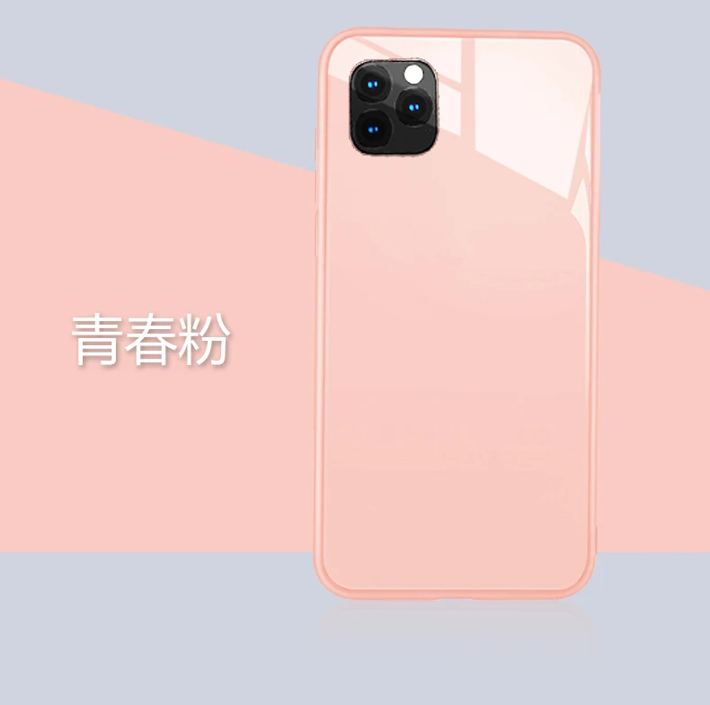 

Shockproof Liquid Silicone Tempered Glass Case for iPhone 11 Pro XS Max XR XS X Cover for IPhone 6S 7 8 Plus Candy Color Coque