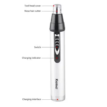 

3 in 1 Rechargeable Hair Trimmer Electric Men Ear Nose Eyebrow Shaver Kit