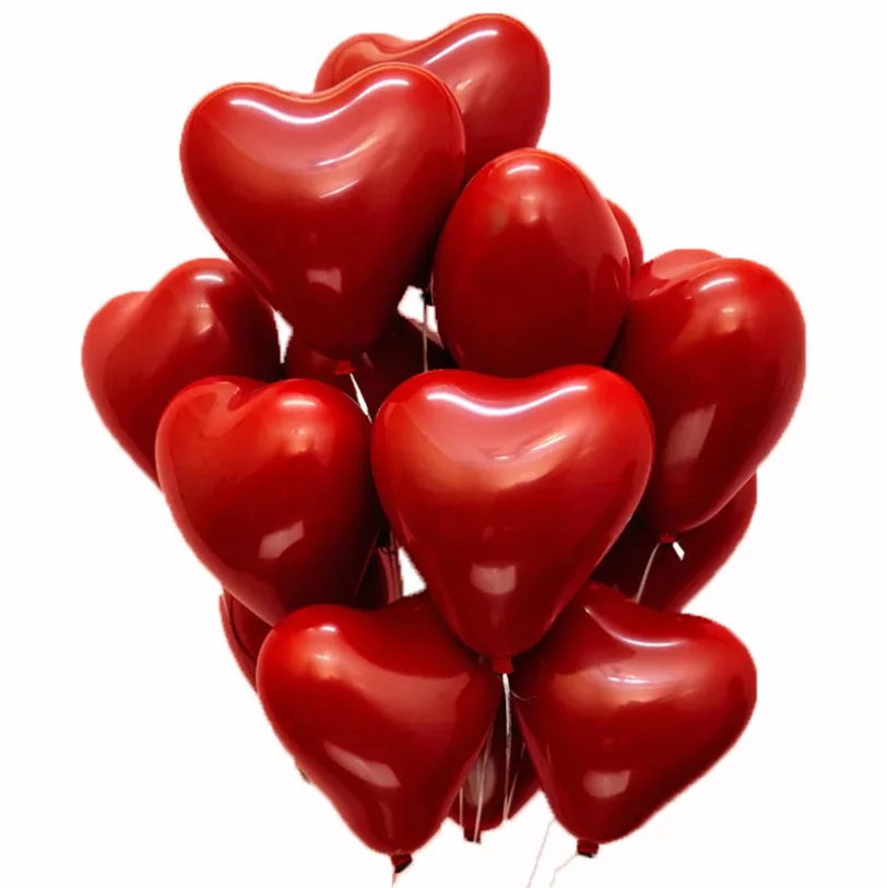 Heart 10 шт. роскошные темно-красное сердце двойные воздушные шары невесты быть свадебный душ воздушный шарик для свадьбы сексуальная леди день рождения команда Свадебные Воздушные шары - Цвет: Heart